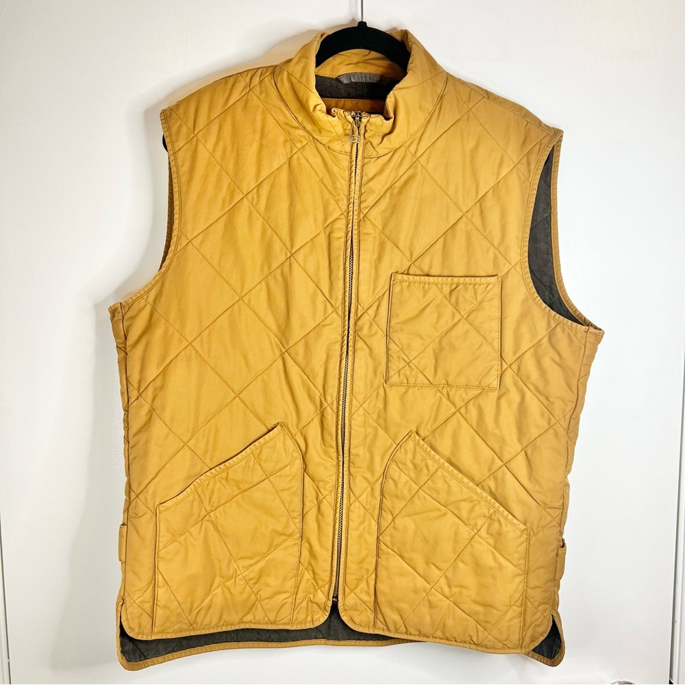 J.Crew Men’s Tan Vest - Size L